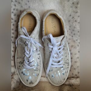 Diba True Women's Silver Sequin Sneakers